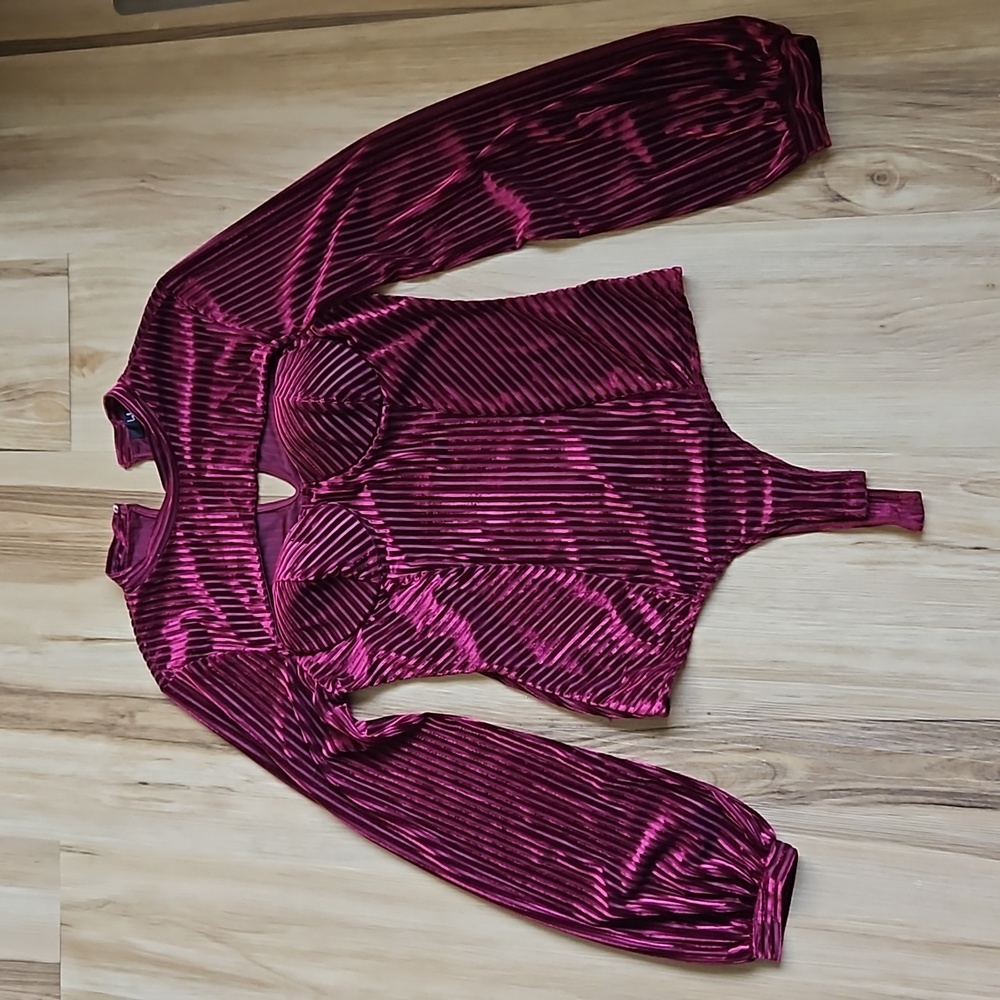 Lulu's - Always Alluring Velvet Bodysuit